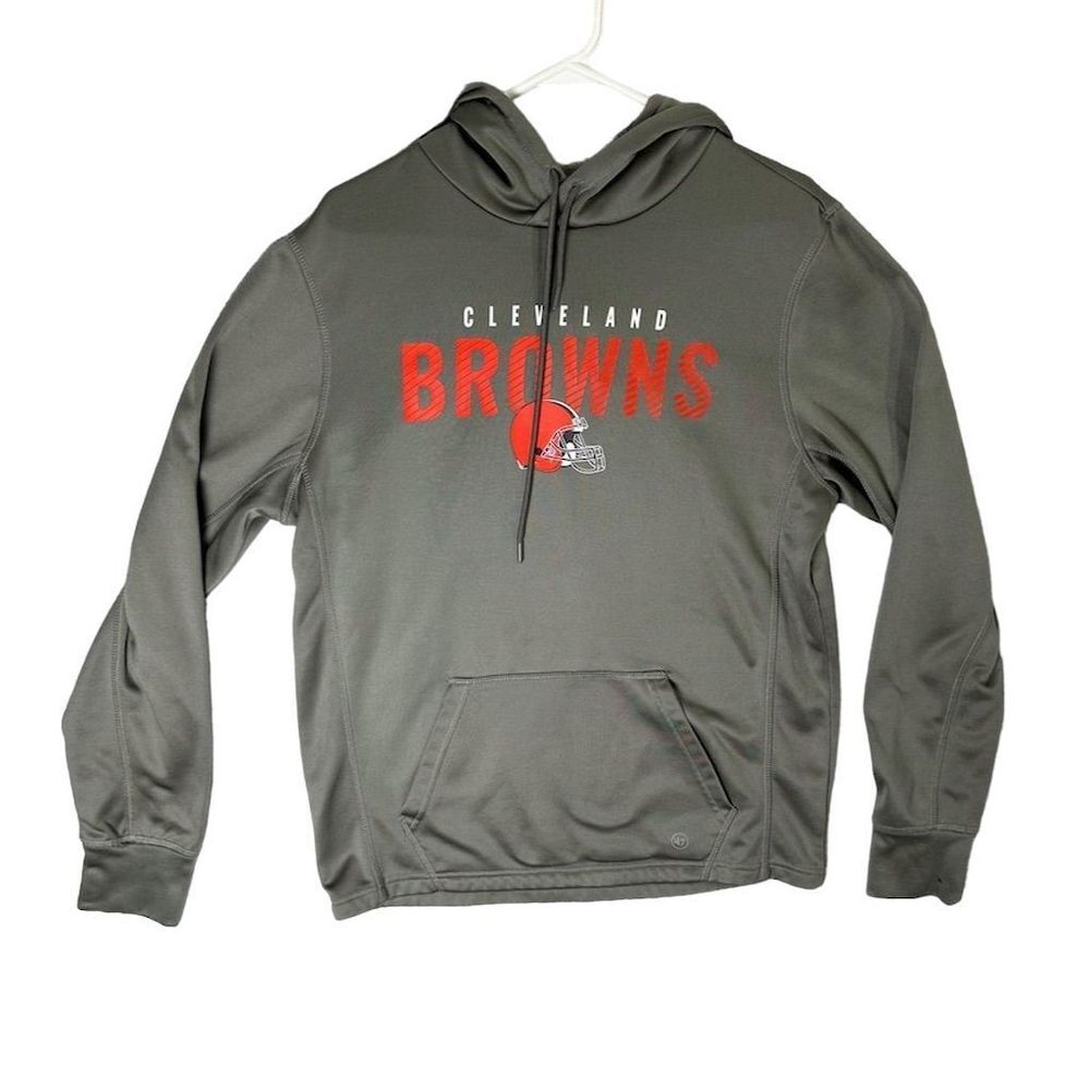 Cleveland Browns Men's 47 Charcoal Pullover Hoodie with Logo small‎